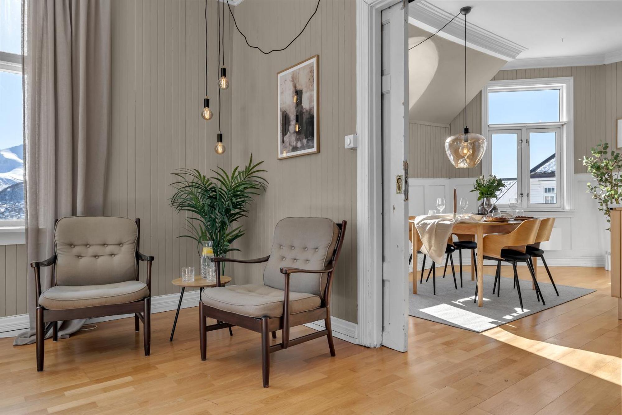Lovely City Center Apartment With Amazing Views And Free Parking! Tromsø Dış mekan fotoğraf